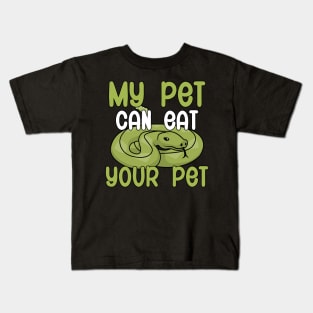 My pet can eat your pet Kids T-Shirt